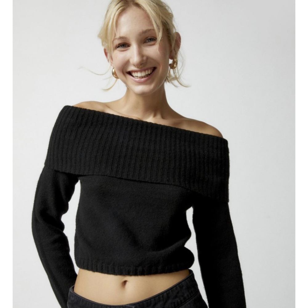 Silence + Noise Claudia off the shoulder sweater
